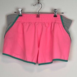 Nike Dri-Fit Pink & Green Gym Athletic Shorts ((size XL))